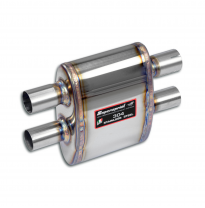 Centre exhaust, resonated Sistema de escape completo "SPORT" 100% de acero inoxidable con válvulas - Solo kit completo FERRARI 4