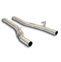 Kit tubos de conexión Derecho-Izquierdo Kit de silenciador trasero 100% acero inoxidable, con válvulas - Solo kit completo MASER