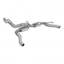 Rear exhaust "Sport"    Escape trasero 100% de acero inoxidable - Para parachoques trasero "308 GTi" - Para los modelos con esca