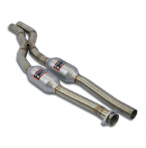 Silencioso hacia adelante + "X-Pipe" Sistema 100% de acero inoxidable - Solo kit completo ALPINA B11 (E32) 3.5i (6 cyl.) '87 ->