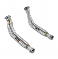 Downpipe right - left Sistema 100% de acero inoxidable 2 x Ø50 mm MERCEDES R107 SL 560 AMG Kat 6.0i V8 (385 CV) '86 ->'89 Downpi