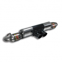 Silenciador trasero con catalizador metálico derecho-izquierdo + salida central OO 90 Escape trasero + catalizador (compatible c