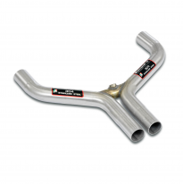 Conexión del tubo en forma de "Y" Sistema 100% de acero inoxidable, tamaño extragrande 2 x Ø60 mm - Solo kit completo MERCEDES R