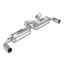 Rear exhaust Right 100% Stainless Steel O76 + Left O76  ALTERNATIVA - LANCIA DELTA 2.0 HF Integrale 8v ->' 91 LANCIA DELTA 2.0 H