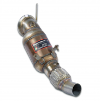 Downpipe + catalizador metalico 100CPSI WRC sistema 100% Acero Inox tamaño grande Ø65mm BMW F36 LCI Gran Coupè 418i (3 cyl./ B38