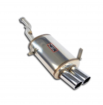 Rear exhaust Left OO 80.  ALTERNATIVA: - Sistema 100% acero inoxidable derecha-izquierda, 2 x 63,5 mm -> 2 x Ø60 mm - El maleter