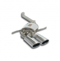 Rear exhaust Left 120x80  Sistema 100% de acero inoxidable, 2 x Ø60 mm MERCEDES W164 ML 350 CDi V6 (224 CV - 231 CV) 2009 -> 201