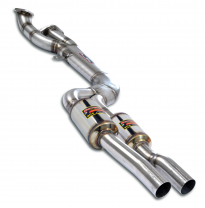 J-Pipe - resonante Sistema "J-Pipe" - (Sección transversal de 100 mm - Curvado con mandril) - Elimina el catalizador secundario