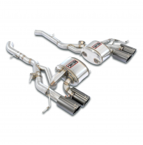 Escape trasero derecho OO100 - izquierdo OO100 "Gris metalizado", con válvulas Axle Back 100% acero inoxidable BMW G87 M2 (S58 -