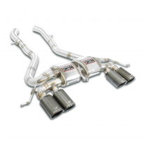 Escape trasero "Race" derecho OO100 + izquierdo OO100 "Gris metalizado" Axle Back 100% acero inoxidable BMW G87 M2 (S58 - 460 CV
