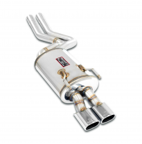 Escape trasero 95x75 Sistema "Cat.-back" 100% de acero inoxidable - Solo kit completo MERCEDES W140 400 SE V8 '91 -> '92 Rear ex