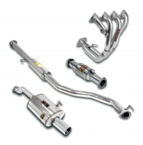 Paquete de rendimiento de competición Ø60 Sistema completo 100% de acero inoxidable HONDA / ACURA INTEGRA Coupè 1.8i Type-R (190