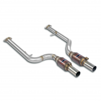 Front pipe right - left with  Metallic catalytics Sistema "Twin Pipe" - Elimina el catalizador secundario + OPF - Solo kit compl
