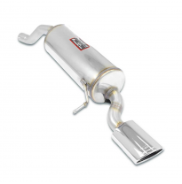 Rear exhaust Ov. 120x80 Kit de silenciador trasero 100% de acero inoxidable, para el parachoques trasero de serie - Solo kit com