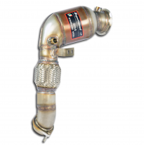 Turbo Downpipe Kit + Catalizador Metalico Derecho  - Bmw E72 X6 Activehybrid (N63 Engine 485 Hp) 2009 -&gt; 04/2011 Supersprint