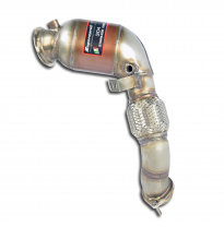 Turbo Downpipe Kit + Convertidor Catalizador Izquierdo - Bmw E72 X6 Activehybrid (N63 Engine 485 Hp) 2009 -&gt; 04/2011 Supersprint