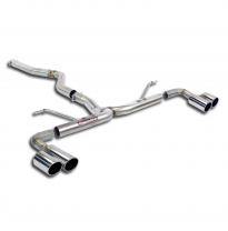 Tubo Conexión + Tubo Trasero Derecho-Izquierdo O80 (Anula Silencioso)  - Bmw F22 220d (N47n Engine - 184 Cv) 2013 -&gt; 2014 Supers