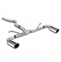 Tubo De Conexión + Tubo Trasero Derecho-Izquierdo O100 (Anula Silencioso)  - Bmw F20 / F21 Lci 116d Efficient Dynamics (B37 Engi