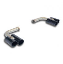 Kit Colas De Escape Derecha-Izquierda &quot;Negras&quot; Oo90 - Bmw F26 X4 35i Xdrive (306 Cv) 07/2014 -&gt; (Twin Pipe System) Supersprint