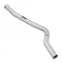 Tubo central Sistema de escape trasero "Cat.-back" 100% de acero inoxidable para el modelo M2 con parachoques trasero. Solo kit