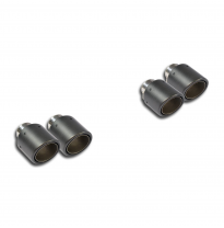 Kit Colas De Escape Derecho Oo100- Izquierdo Oo 100 Carbonio - Porsche 958 Cayenne S 4.8i V8 (400 Cv) 2010 -&gt; 2013 Supersprint