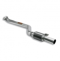 Downpipe derecho con catalizador metalico Sistema 100% de acero inoxidable, 2 x Ø65 mm -> 2 x Ø63,5 mm - Solo kit completo BMW E