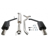 Sistema de escape deportivo TA Technix duplex Tubo de escape 1x90/120mm izquierdo y derecho, ovalado / enrollado Atención! El co