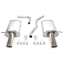 Sistema de acero inoxidable TA Technix Duplex Tubo de escape: 1*1x100mm izquierdo y derecho, redondo/enrollado Atención! El comp