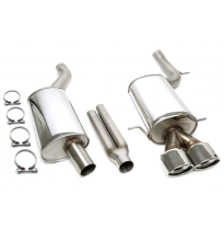 Sistema de acero inoxidable TA Technix Tubo de escape: 2x90x120 mm, ovalado / enrollado con aprobación CE  Valido para: Audi A4-