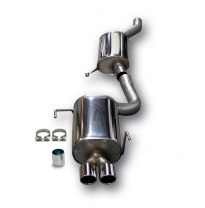 Sistema de acero inoxidable TA Technix Tubo de escape: 2x80 mm, redondo / enrollado con aprobación CE  Valido para: Audi 80 Seda