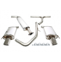 Sistema de acero inoxidable TA Technix Duplex Tubo de escape: 1x90x120 mm izquierdo y derecho con aprobación CE  Valido para: Op