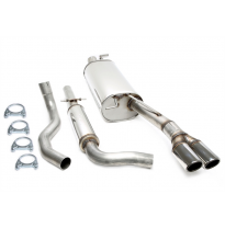 Sistema de acero inoxidable TA Technix Tubo de escape: 2x70 mm con homologación CE  Valido para: Skoda Octavia 1U 1.8T RS berlin