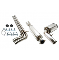 Sistema de acero inoxidable TA Technix Tubo de escape: 1x100 mm, redondo / laminado en huevo con aprobación CE  Valido para: Vol