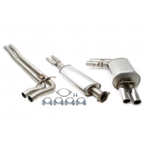 Sistema de acero inoxidable TA Technix Tubo de escape: 2x70 mm, redondo / enrollado Tubos de escape ajustables con aprobación CE