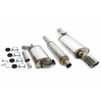 Sistema de acero inoxidable TA Technix Tubo de escape: 1x90x120mm con aprobación CE  Valido para: VW Corrado type 53i My. 1989 -