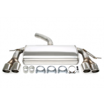 Silenciador trasero deportivo TA Technix de acero inoxidable Tubo de escape: 2*2x80 mm izquierdo y derecho, redondo / enrollado