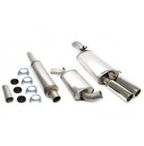 Sistema de acero inoxidable TA Technix Tubo de escape: 2x80 mm, redondo / enrollado con homologación CE  Valido para: VW Golf II