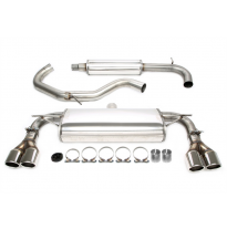 Sistema de acero inoxidable dúplex TA Technix Tubo de escape: 2*2x80 mm izquierdo y derecho, redondo / enrollado con aprobación