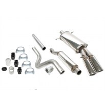 Sistema de acero inoxidable TA Technix Tubo de escape: 2x70x90mm,izquierdo + redondo / enrollado Modelos con y No valido para ca