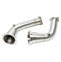 Downpipe de acero inoxidable TA Technix  No valido para catalizador, solo para modelo con dirección a la izquierda  Valido para: