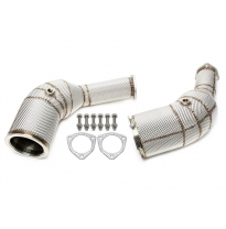 Downpipe de acero inoxidable TA Technix  con escudo térmico y No valido para catalizador  Valido para:: Audi A6 Avant - tipo C8-