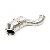 Downpipe de acero inoxidable TA Technix Tubo de catalizador, juego de 1 pieza con 2 conexiones para sonda lambda  Valido para: M