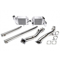 Kit de actualización TA Technix Intercooler - Izquierdo+Derecho + Downpipe  Intercooler: Dimensión principal 190x190x95mm Diámet