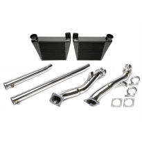 Ta Technix Upgrade Kit Intercooler- Izquierdo+derecho + Downpipe  Intercooler: Mesh Size 240x250x80mm  Downpipe: Downpipe De Ace