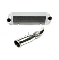 Kit de actualización TA Technix Intercooler + Downpipe  Intercooler: Dimensión principal: 510 x 150 x 130 mm Conexiones: 61 mm Q