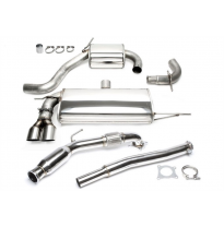 TA Technix Upgrade Kit Downpipe con catalizador + sistema de acero inoxidable Escape: 2x80mm round sharp  Downpipe: 3/ 76mm down