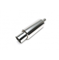 Escape trasero TA Technix inox sport universal 100 / 45mm redondo / afilado / biselado  acero inoxidable pulido Universalmen