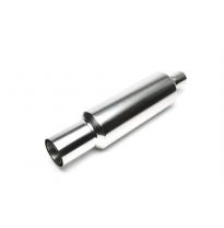 Escape trasero TA Technix inox sport universal 100 / 75mm redondo / afilado  acero inoxidable muy pulido Universalmente util