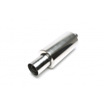 Silenciador trasero deportivo TA Technix acero inoxidable universal 110 / 45mm redondo / afilado / silenciador en tubo de escape