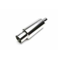 Escape trasero sport TA Technix inox universal 100 / 50mm redondo / afilado  acero inoxidable muy pulido Universalmente util